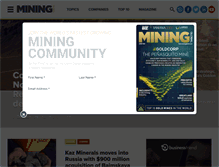Tablet Screenshot of miningglobal.com